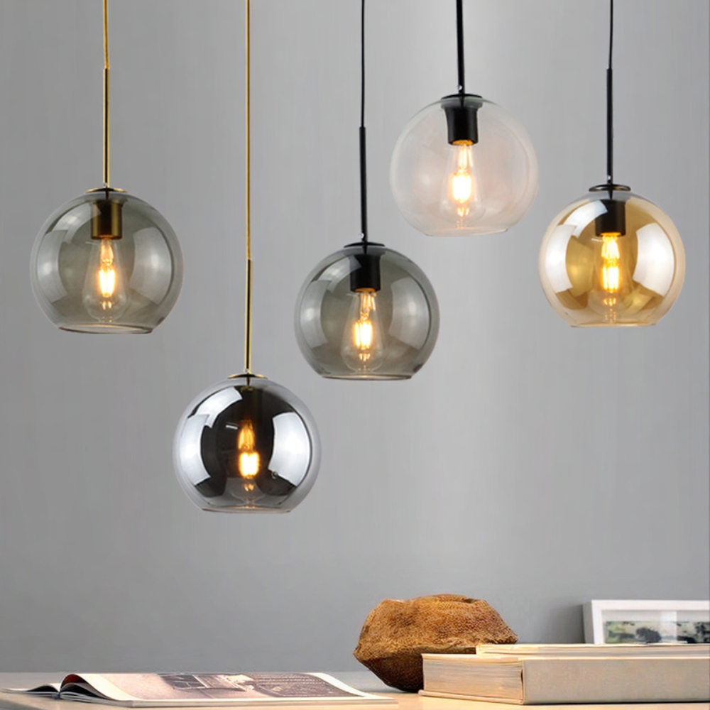 Solara Nordic Spherical Glass Pendant Light D943