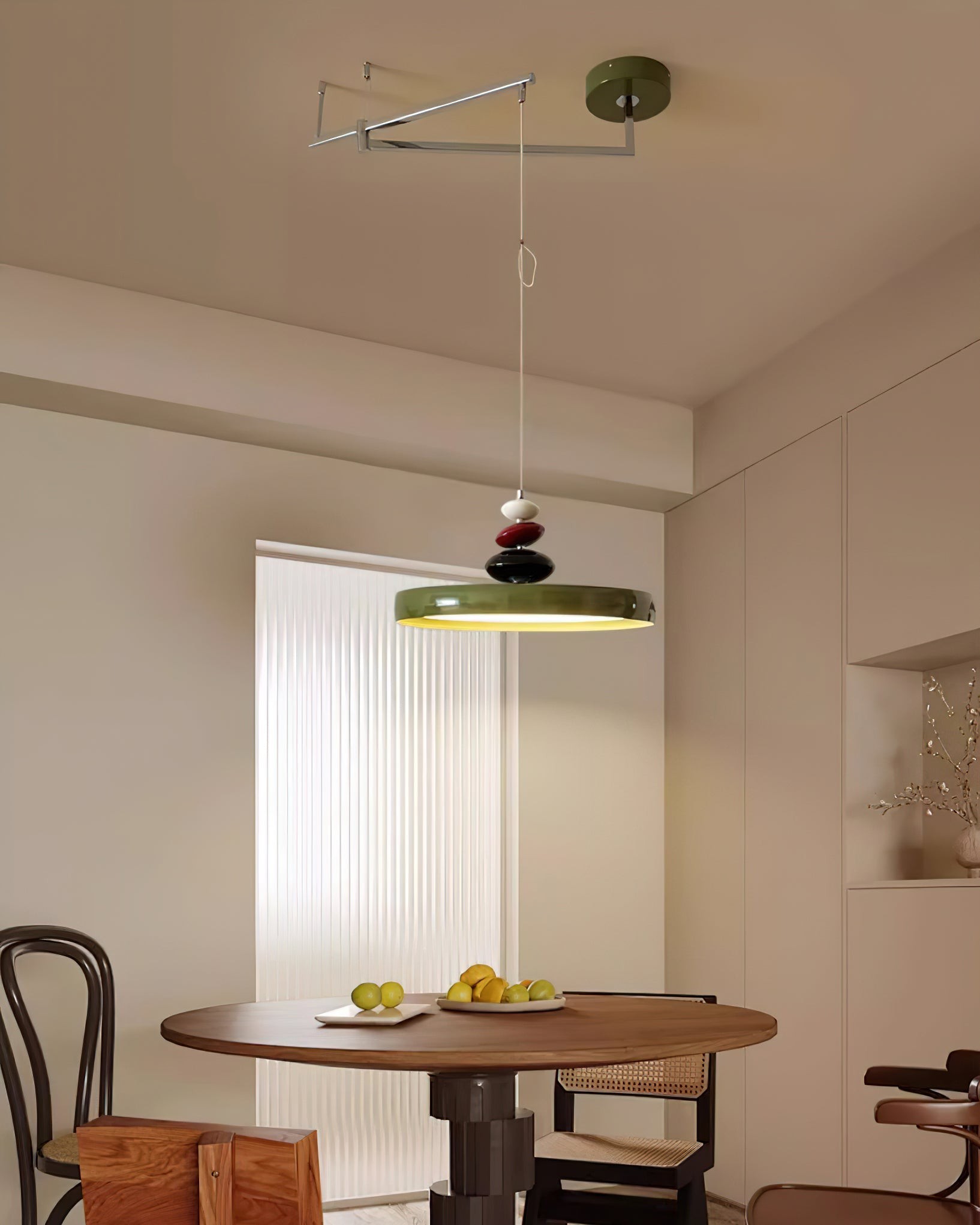Swing Arm Stone Pendant Light K683