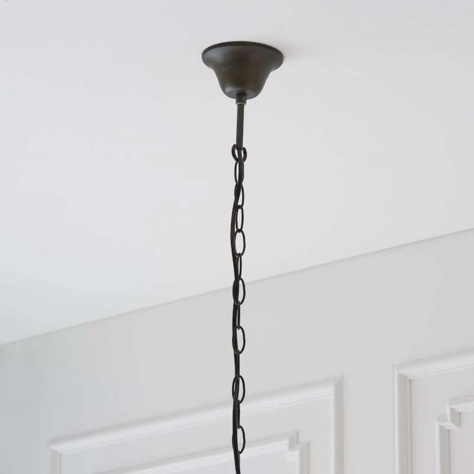 TF Fargo Pendant Light - Tiffany Style Lighting with an Art Deco Shade and Adjustable Chain K1938