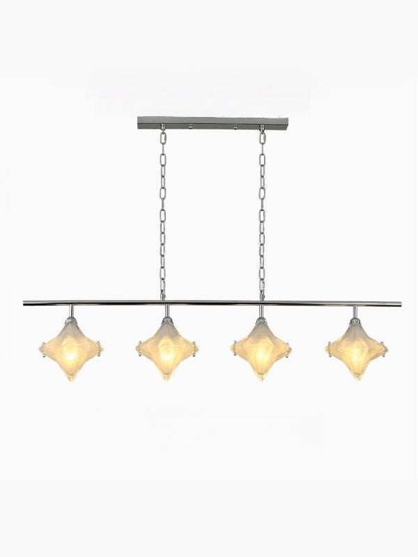 Art Deco Star Linear Pendant Light - Elegant Lighting for Kitchen Island  - Astris Cassiopeia K1577