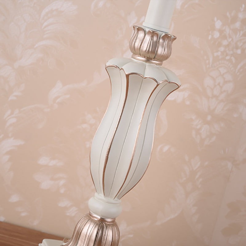 Palace Floral Resin Carved Base Table Lamp K712