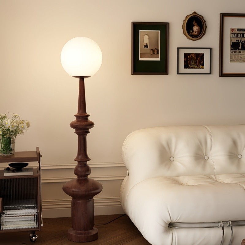 Retro Creative Roman Chess Column Floor Lamp K163