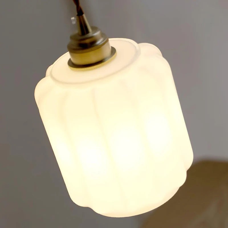 Glassora Creative Glass Lantern Pendant Lamp - Stylish Hanging Light for Kitchen or Bedroom K2228