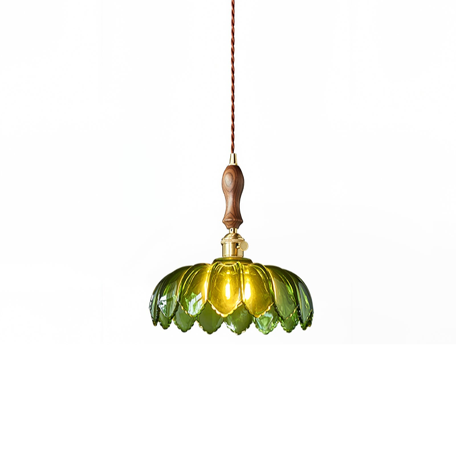 Retro Petal Green Pendant Lamp K454