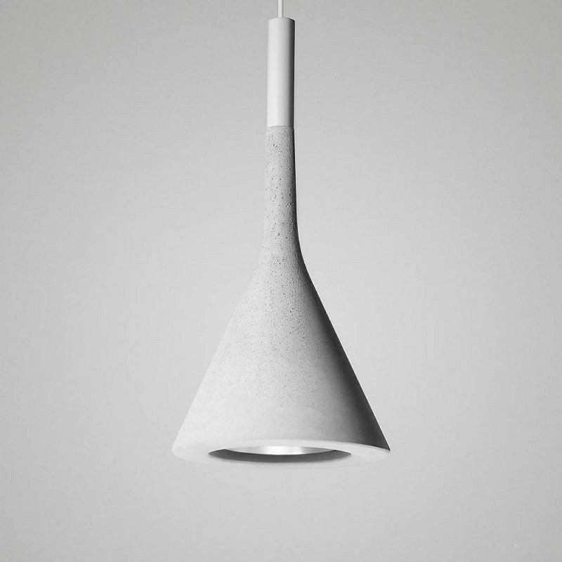 Minimalist Aplomb Pendant Light - Cement Cone Pendant Light for Kitchen Island