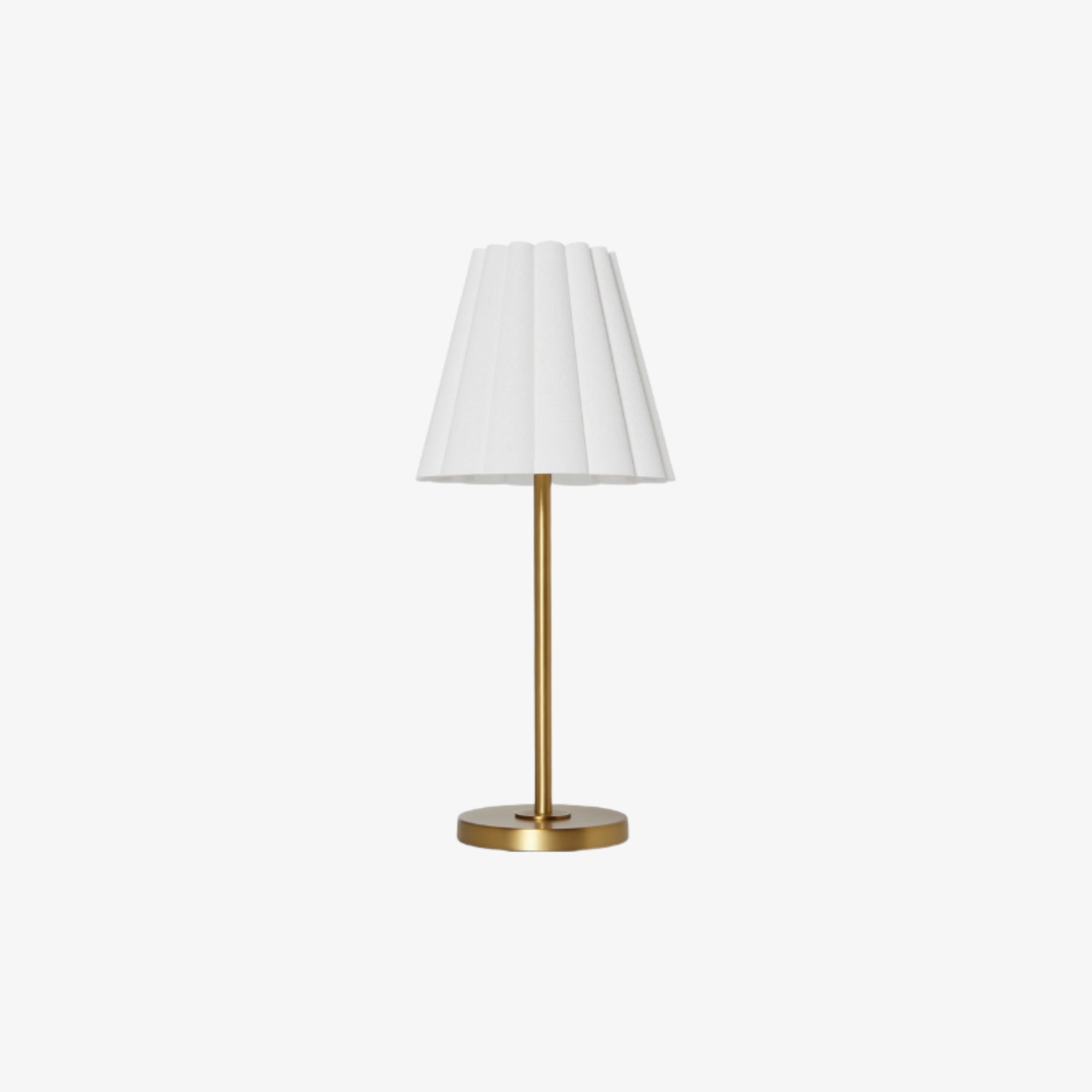 Ruffmeto Transitional Slim Table Lamp - Sculptural Shade Lighting for Living Room or Bedroom K1617