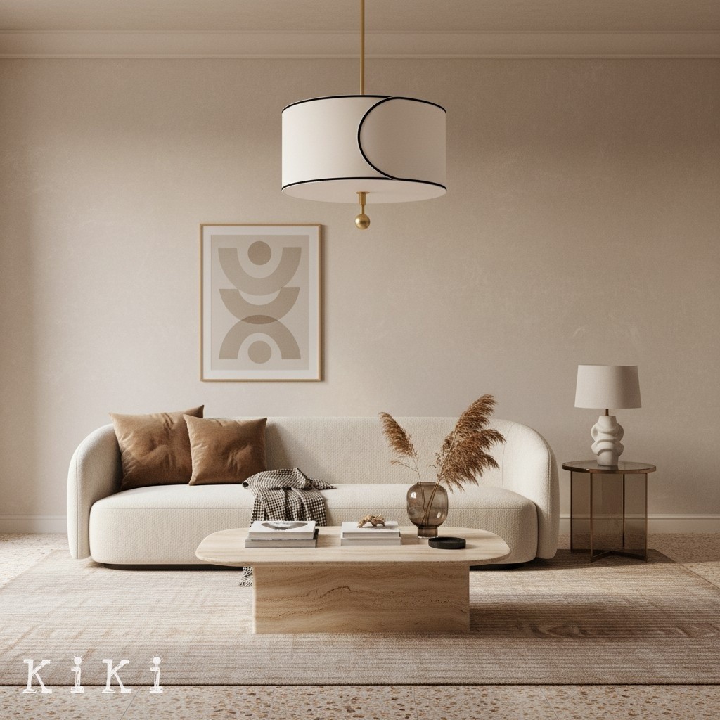 Roven Layered Drum Pendant Light - Modern Transitional Lighting for Dining Room K1710