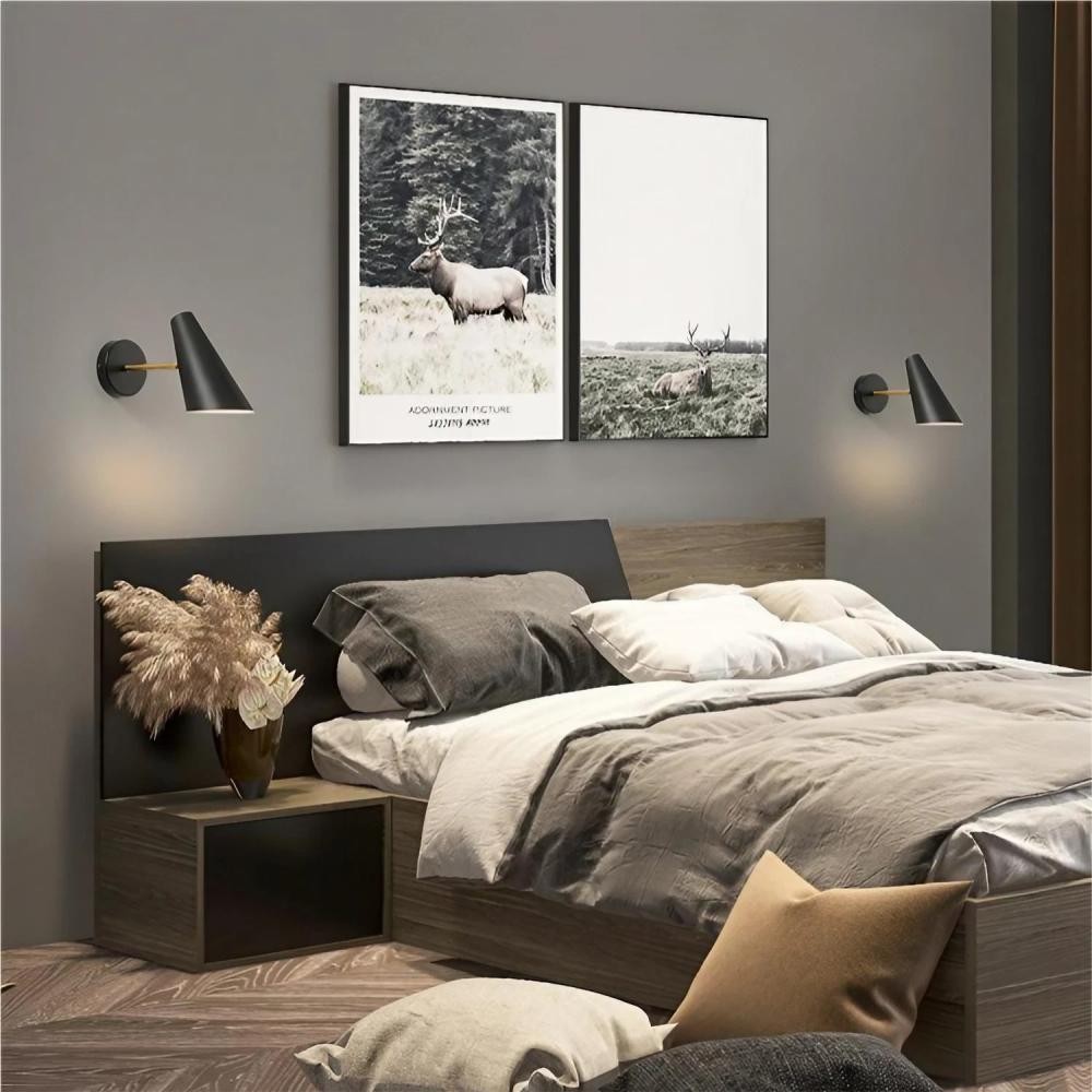 Industrial Design Adjustable Bedside Wall Light K34