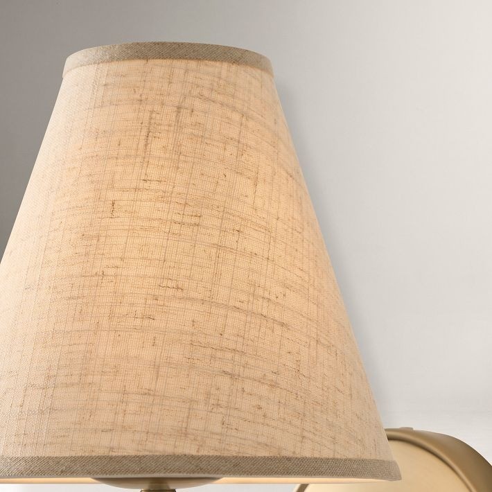 Fibura Elegant Linen Shade Wall Lamp - Contemporary Lighting for Hallway and Bedroom K1408