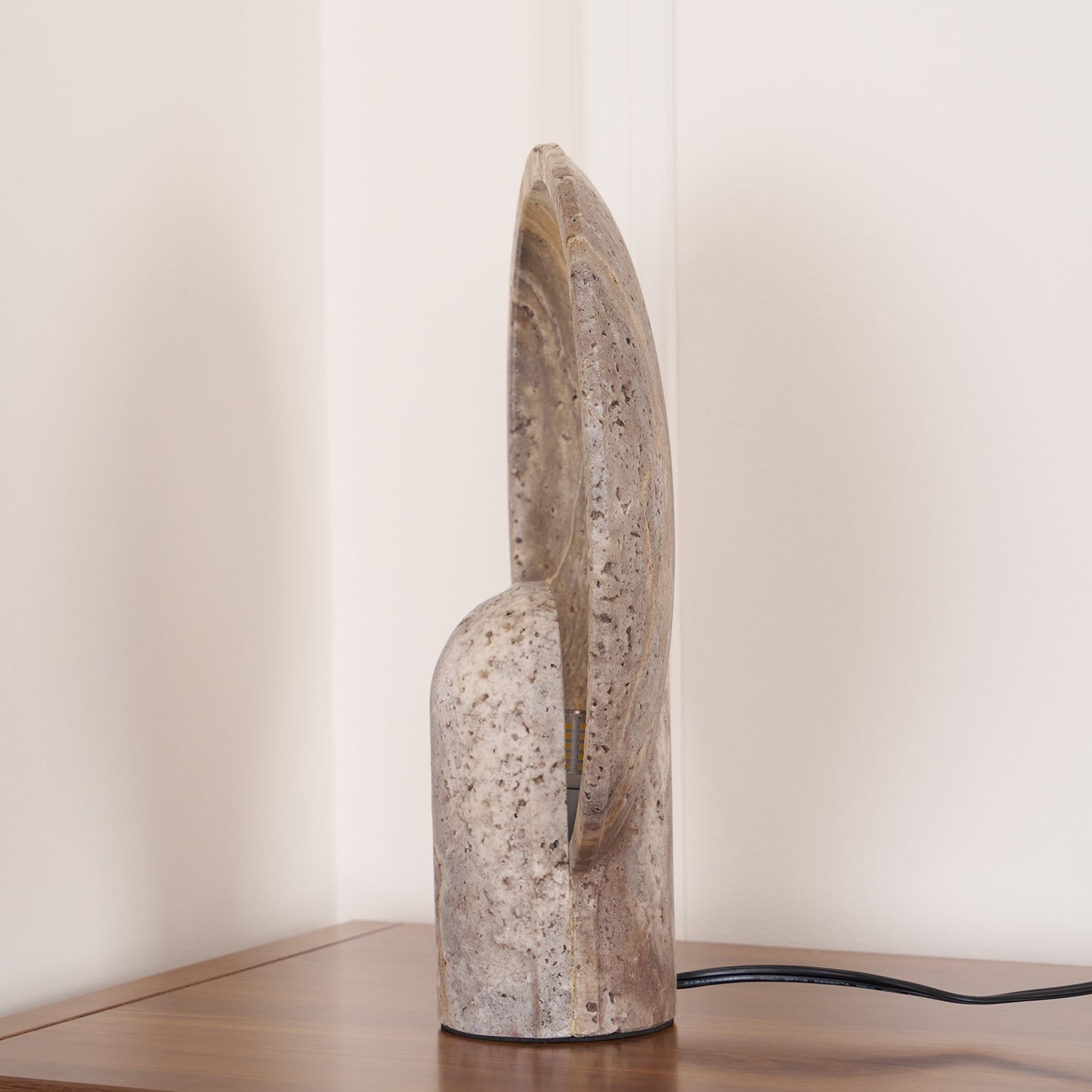Wabi-sabi Style Eclipse Stone Table Lamp K831