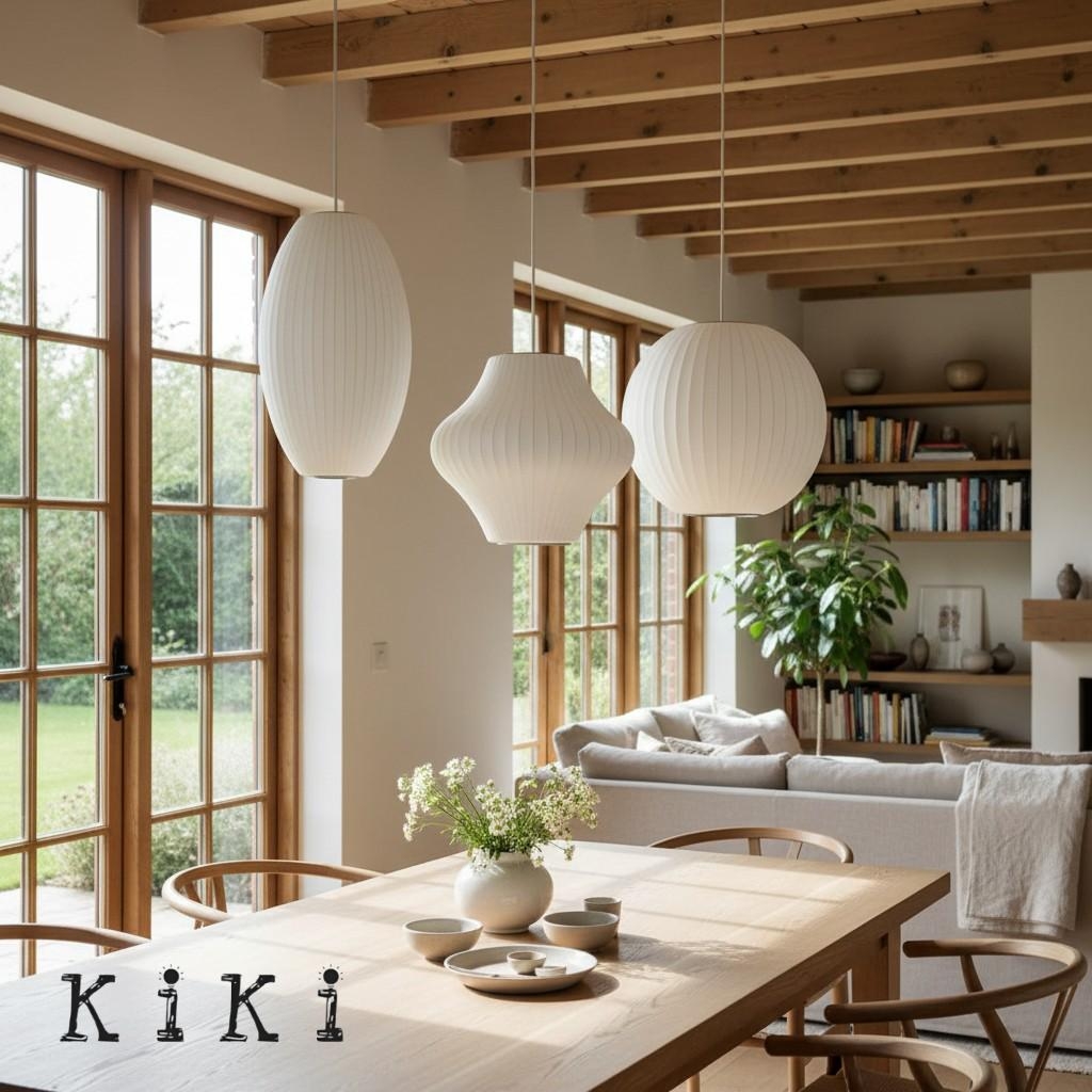 Classic Nelson Pendant Lamp - Lightweight Geometric Pendant Light for Home Spaces