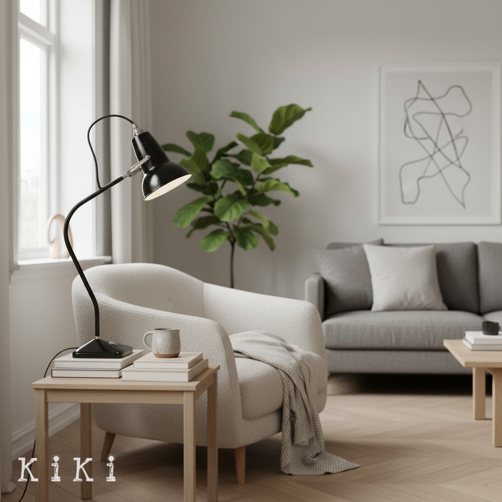 Modryx Pyramid Base Table Lamp - Classic Accent Lighting for Home K2151