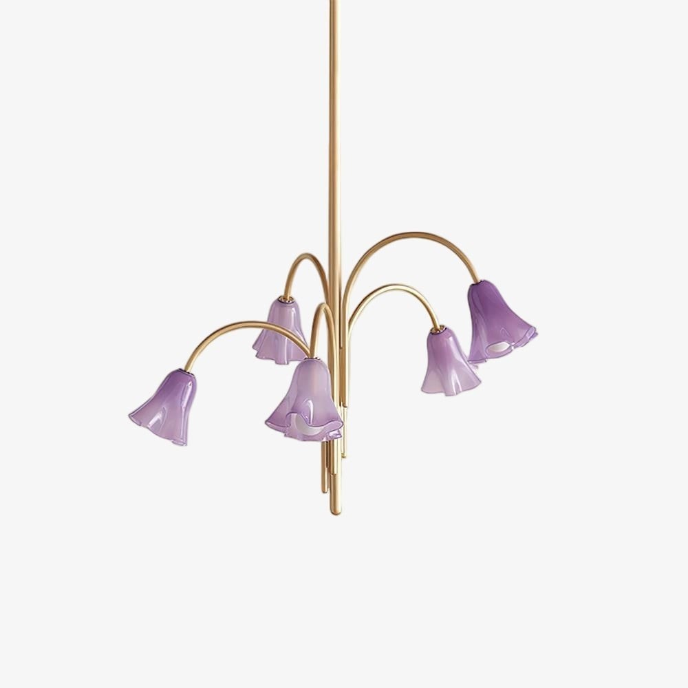 Bellina Artistic Glass Chandelier – Elegant Versatile Vera Lighting K1134