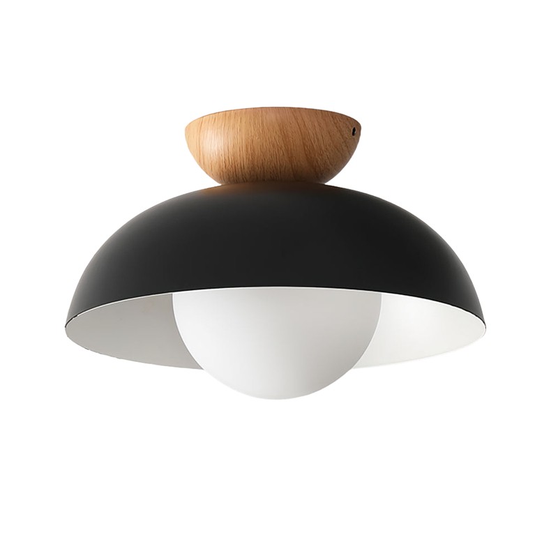 Scandinavian Iron Bowl Energy Efficient Ceiling Light K143