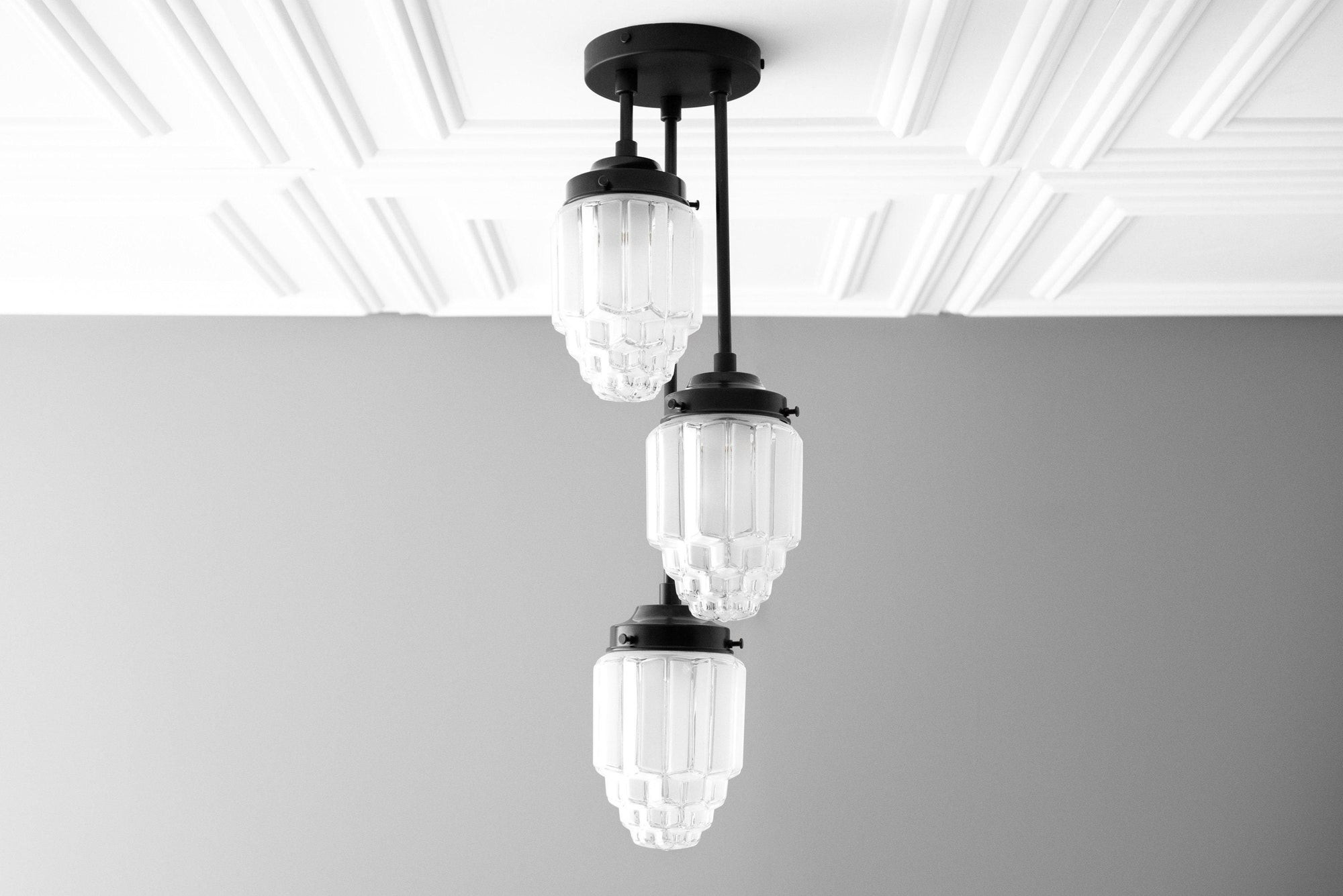 Tierlux Glass Pendant Light - Art Deco Globe Design K1525