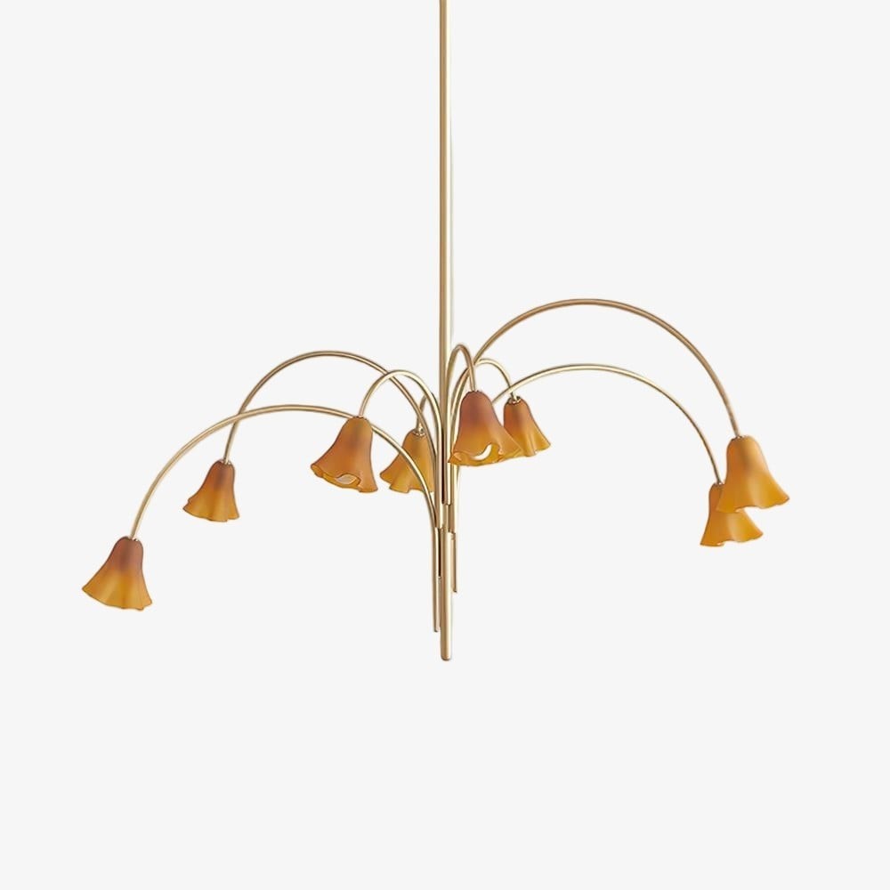 Bellina Artistic Glass Chandelier – Elegant Versatile Vera Lighting K1134