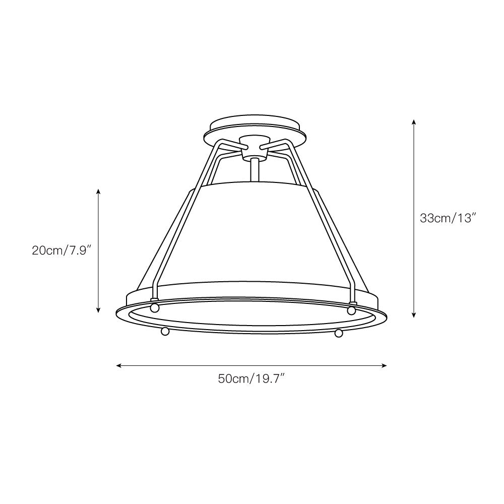 Shelton Flushmount Ceiling Lamp D540