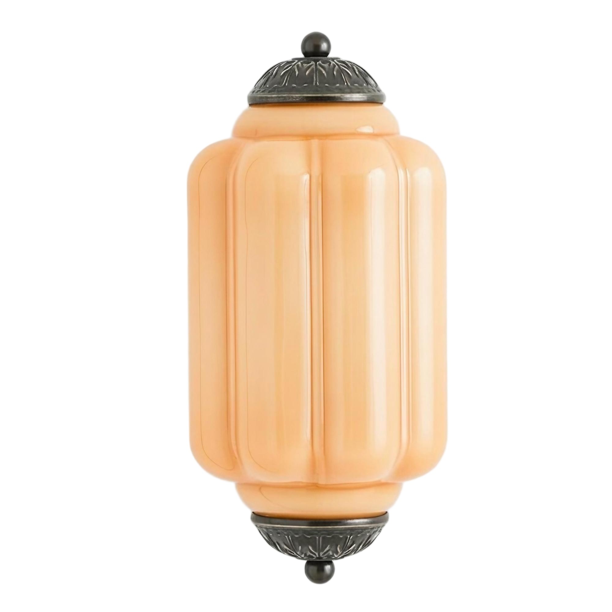 Eloise Long Pumpkin Retro Glass Recessed Wall Lamp K865