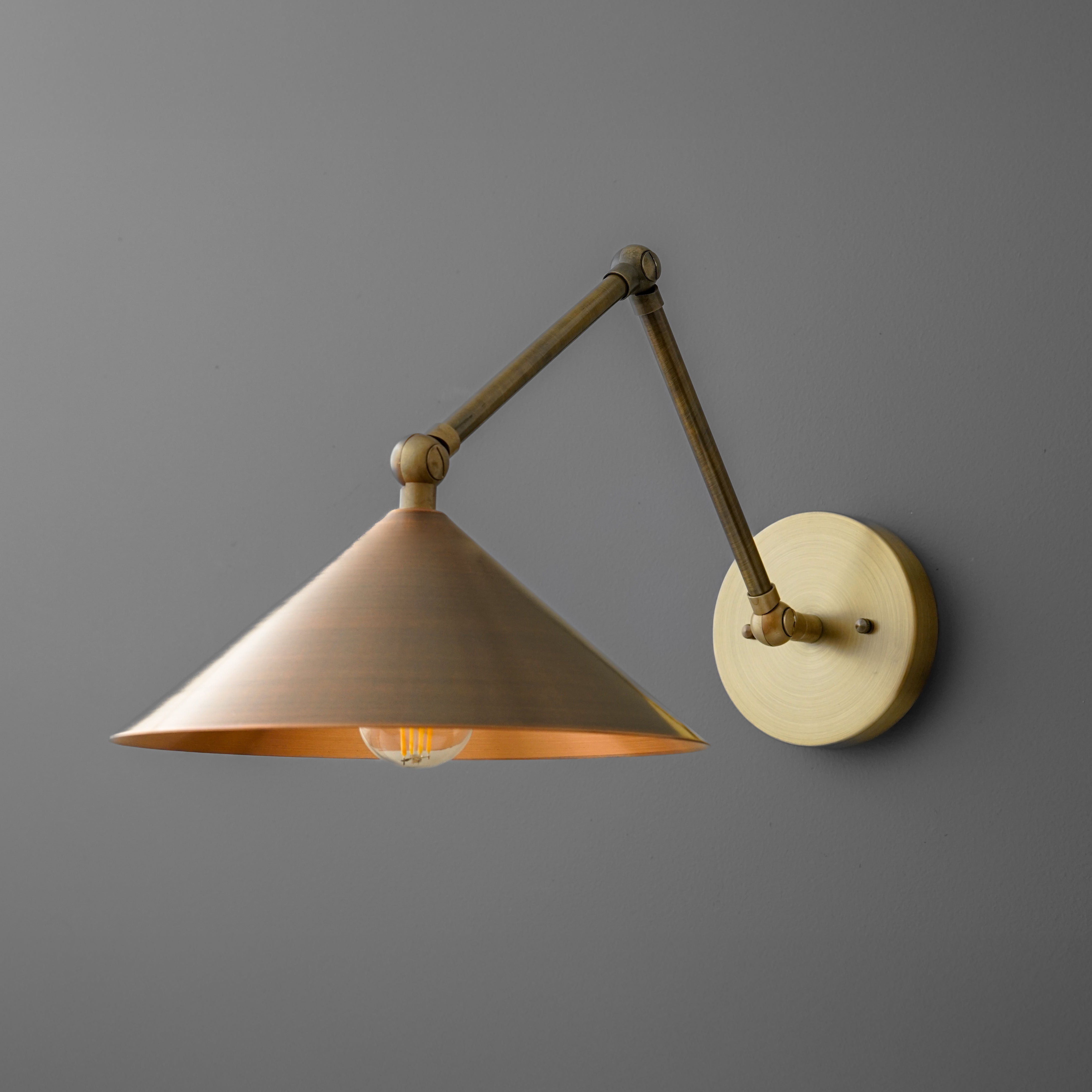 Conique Meta Adjustable Wall Sconce - Vintage Industrial Light K1537