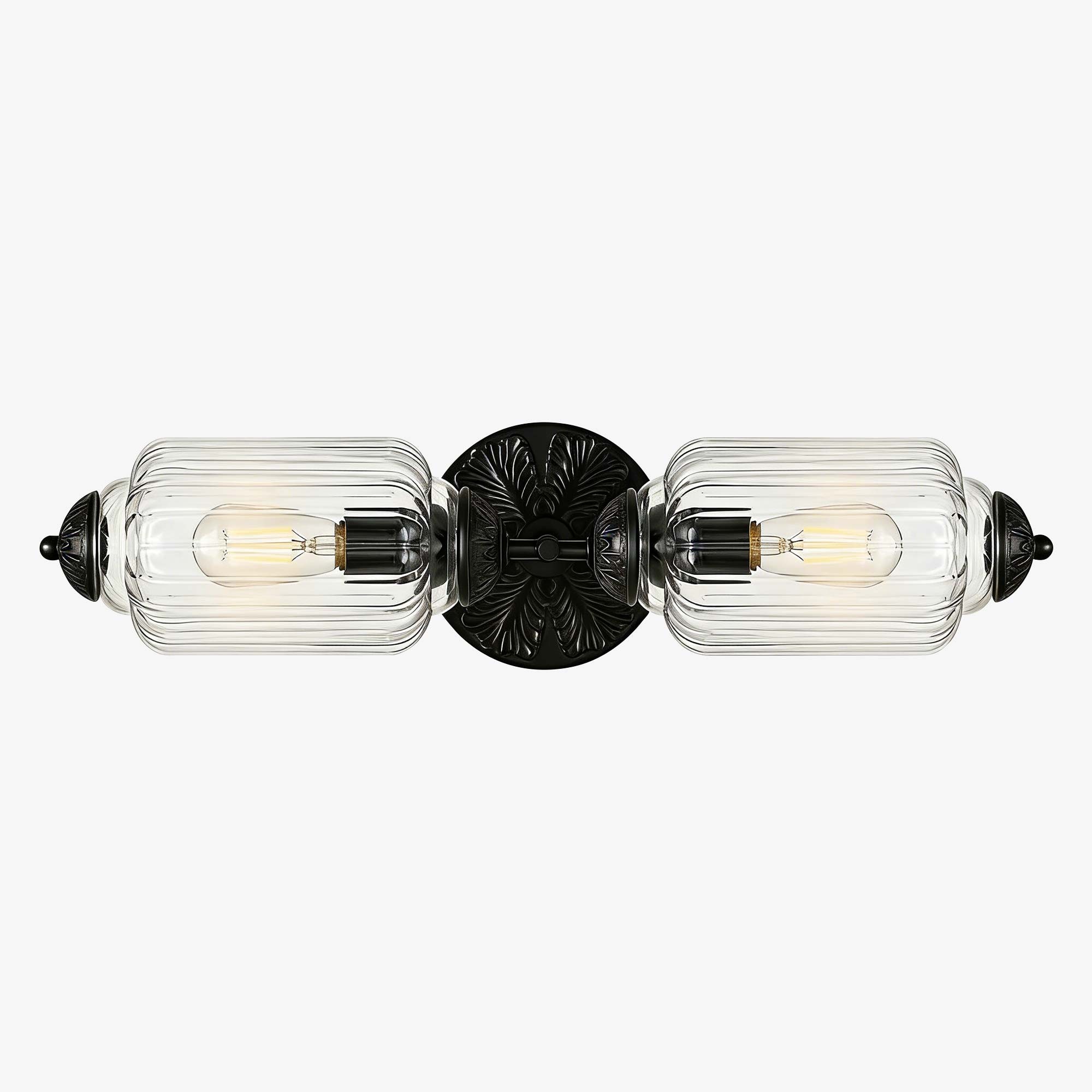 Eloise Elegant Vintage Glass Wall Sconce - Lighting for Bedroom Vanity K1150