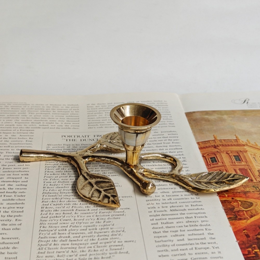Ossik Veld Vintage Nordic Shell and Cow Bones Candle Holder for Dining Table K2363