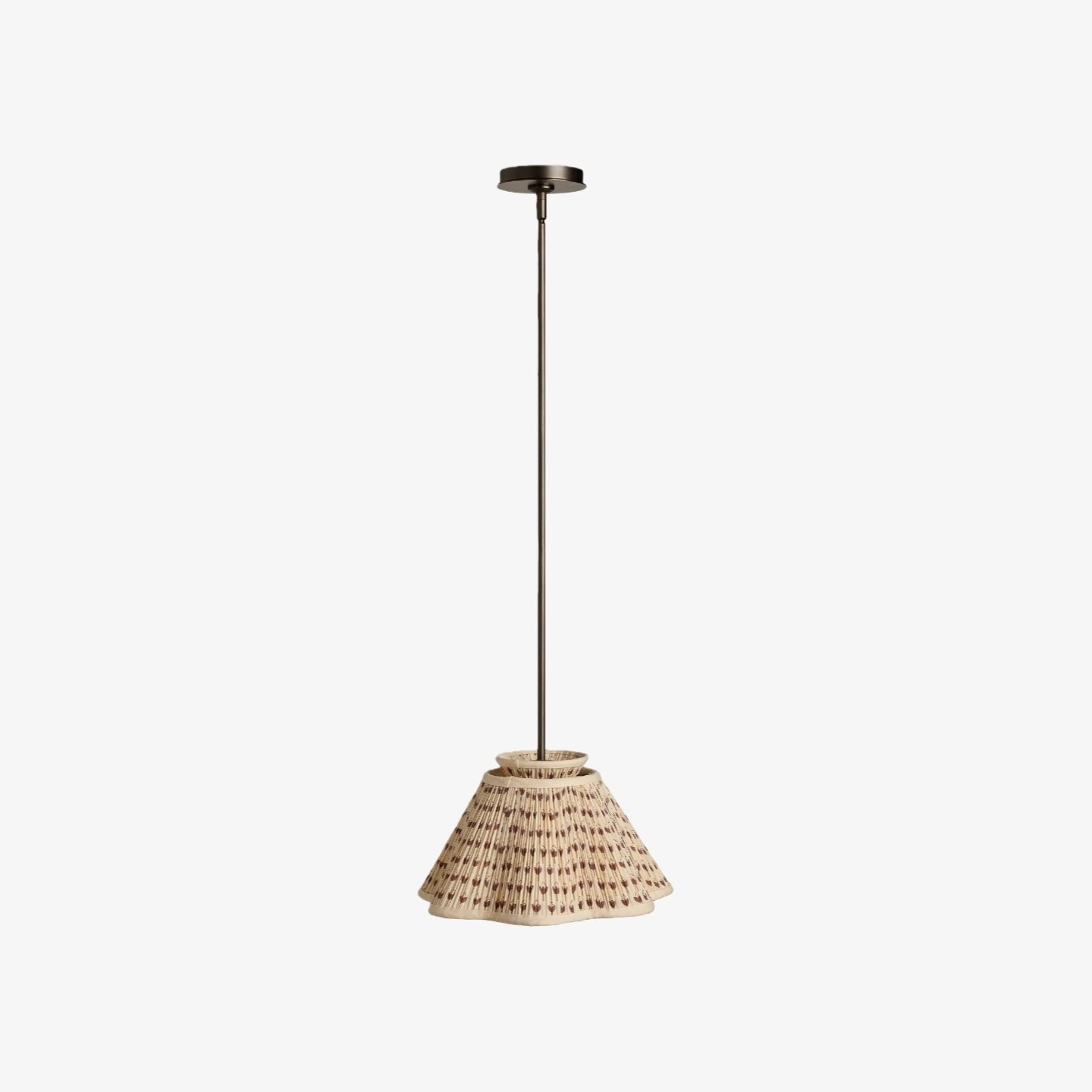 Florevian Modern Linen Pendant Lamp - Art-Inspired Statement Lighting for Dining Space K1629
