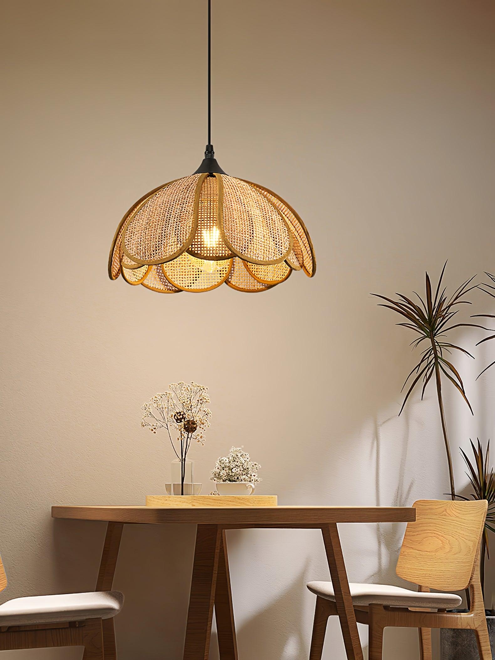 Bloom Rattan Pendant Lamp D358