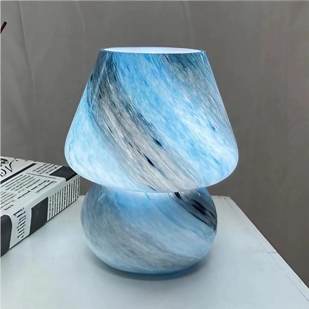 Decorative Handmade Glass Mushroom Table Lamp K53
