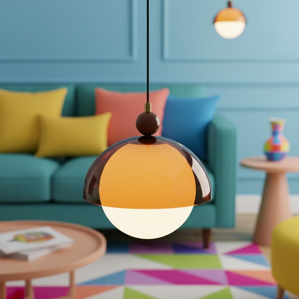 Afterglow Globe Pendant Light - Vintage Design Lighting for Dining Room and Bar K2133