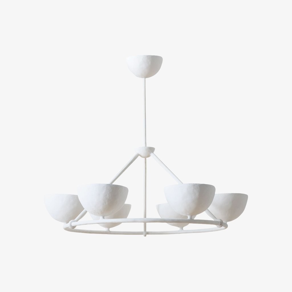 Plara Multi‑Light Chandelier - Modern Polyresin and Plaster for Dining & Foyer K1696