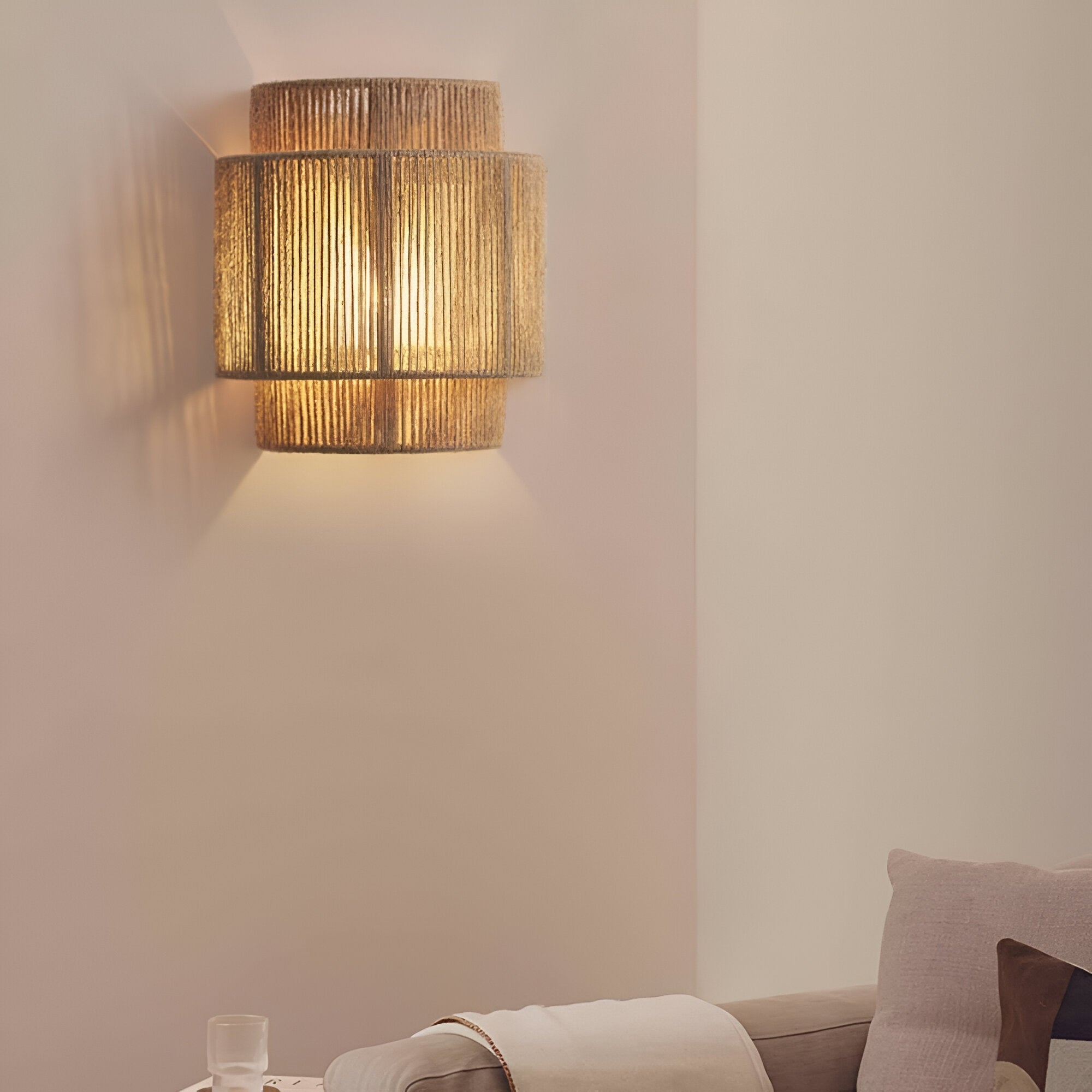 Bohemian Vintage Hand Woven LED Wall Light D794