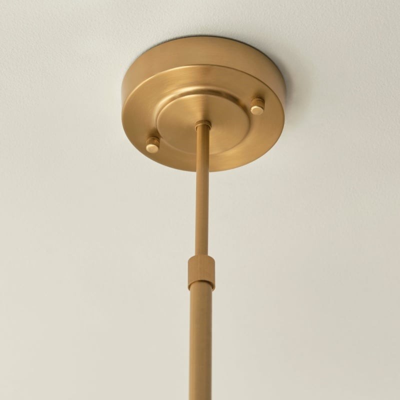 Canovus Chandelier with Ribbed Glass - Industrial Metal Living Room Light K1999