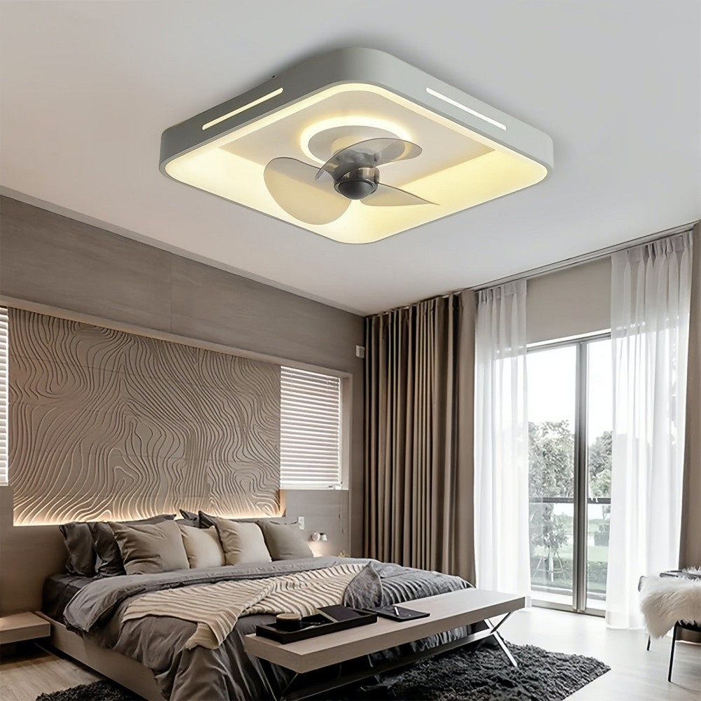 Modern Round Led Slient Ceiling Fan Light K951