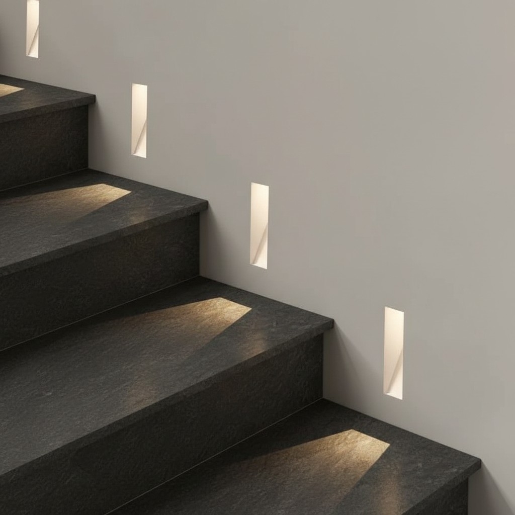 Stary LED Sensor Wall Light - Frameless Recessed Step Lamp for Hallway K2293