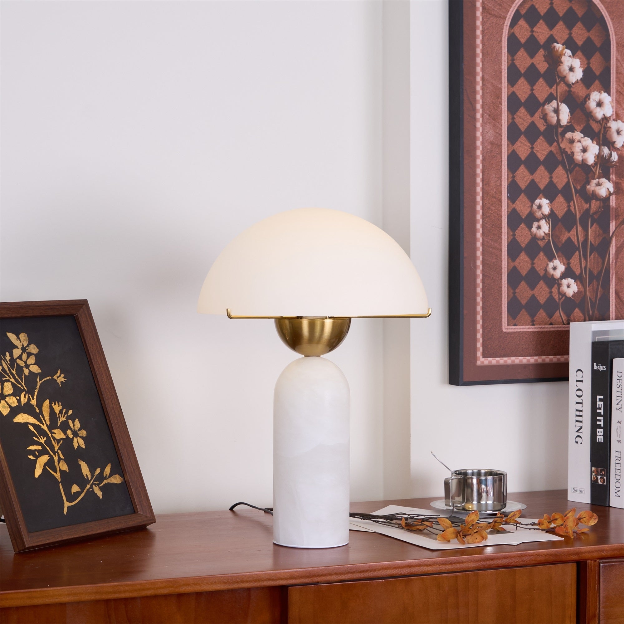 Peono Alabaster Table Lamp D440