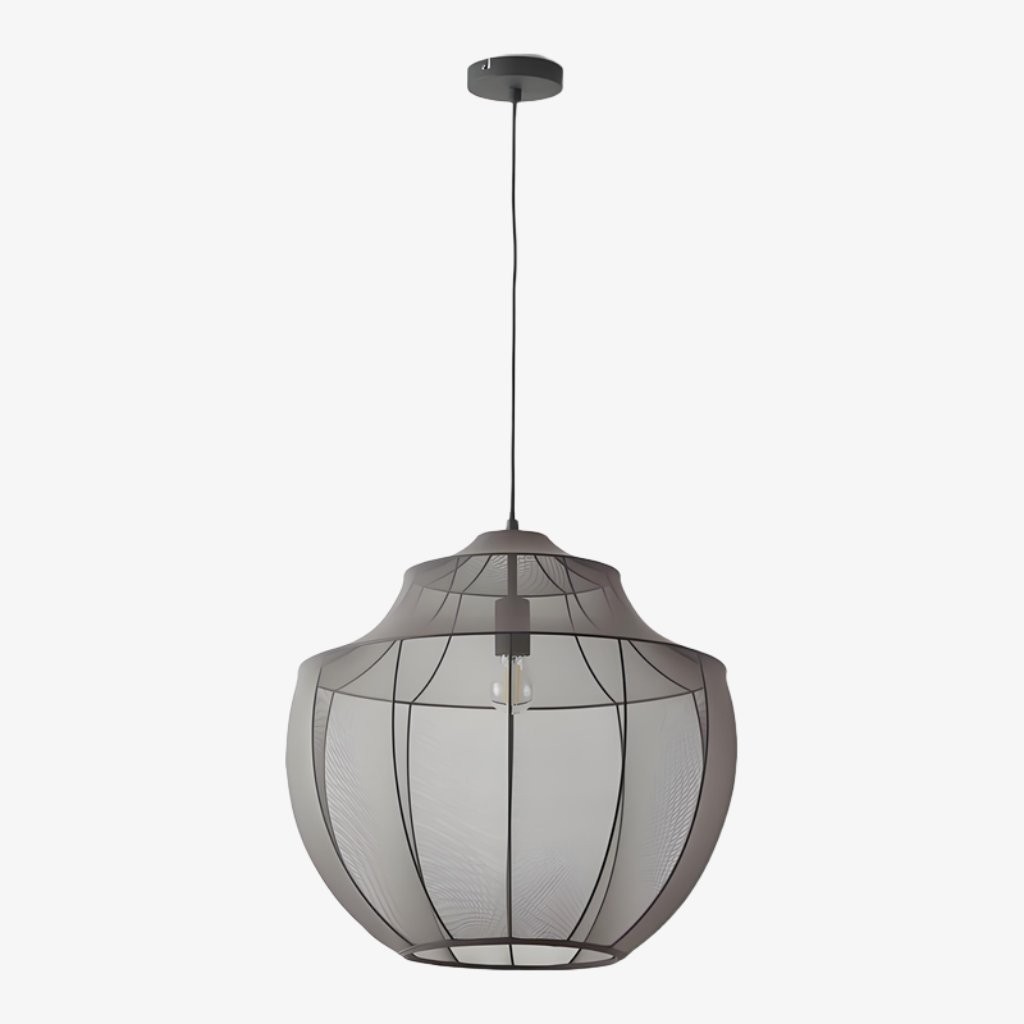 Lumifil Modern Mesh Pendant Light - Hanging Fabric Lghts are Suitable for Dining Rooms or Kitchen Islands K1752