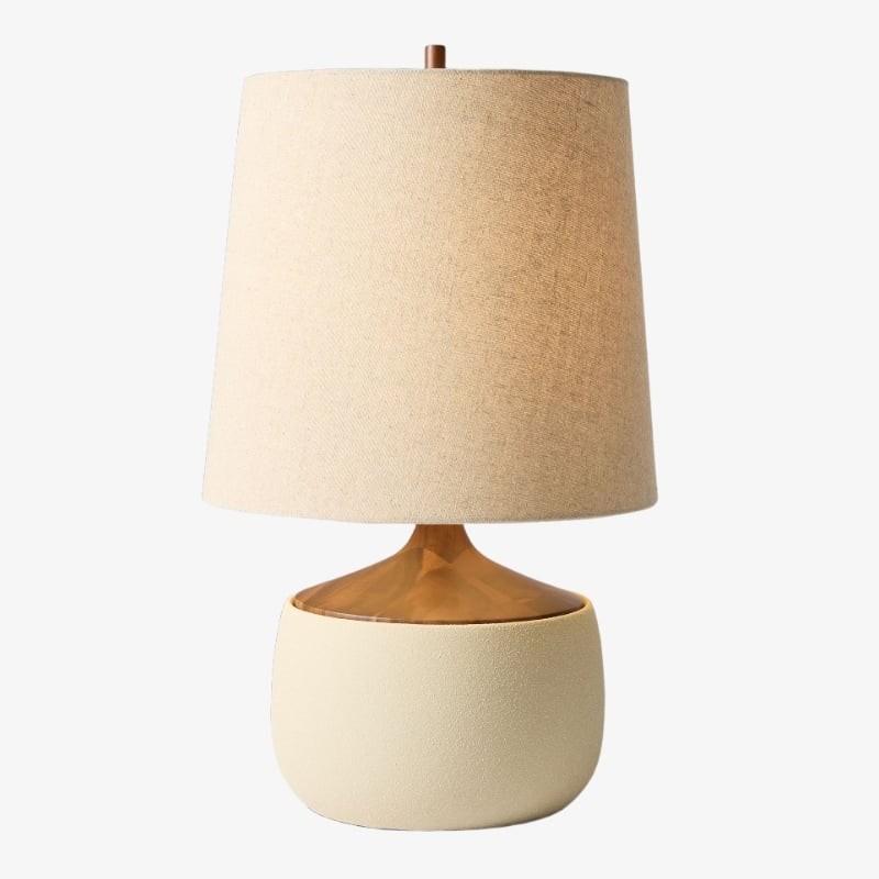 Avero Organic Textured Table Lamp - Decorative Clay Table Light for Interior Spaces K2062