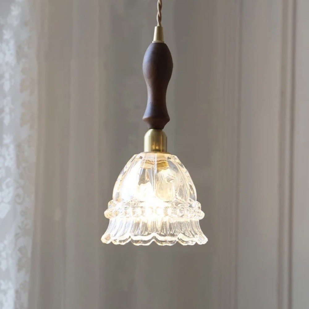 French Pastoral Jellyfish Glass Pendant Light K881