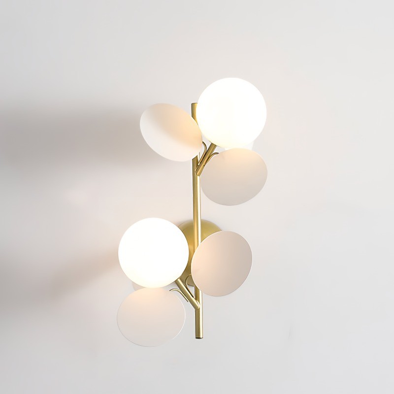 Creative Coloful Leaf Glass Globe Wall Light K174