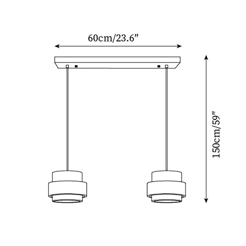 Cylinder Travertine Pendant Lamp K324