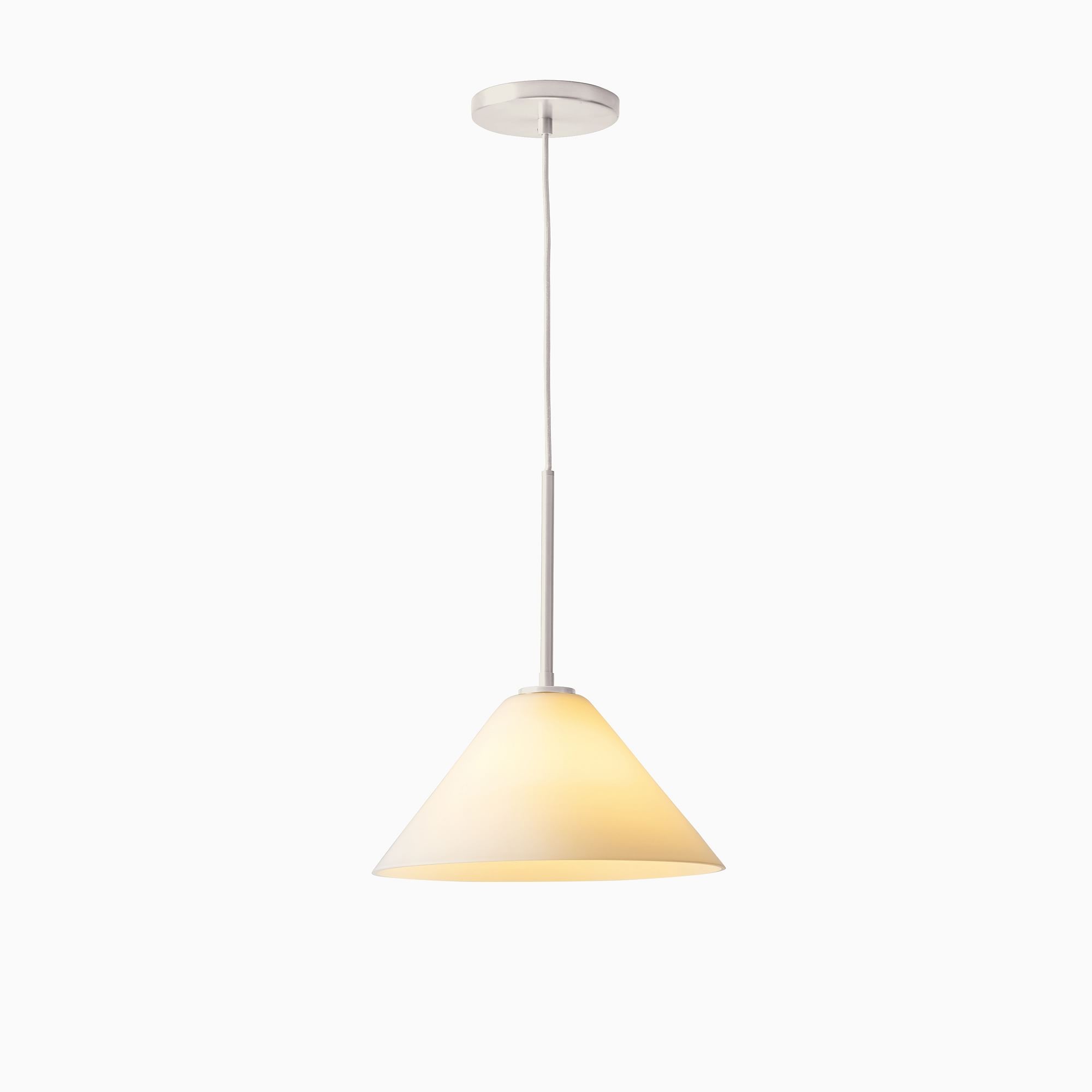 Conica Modern Glass Cone Pendant Light - Minimalist Hanging Lamp for Dining Room K1338