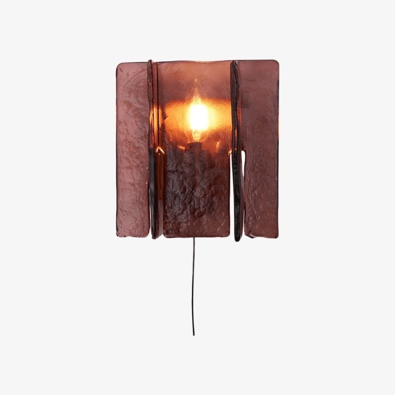 Lumiridge Minimalist Wall Light - Modern Metal Glass Fixture for Living Room K2149