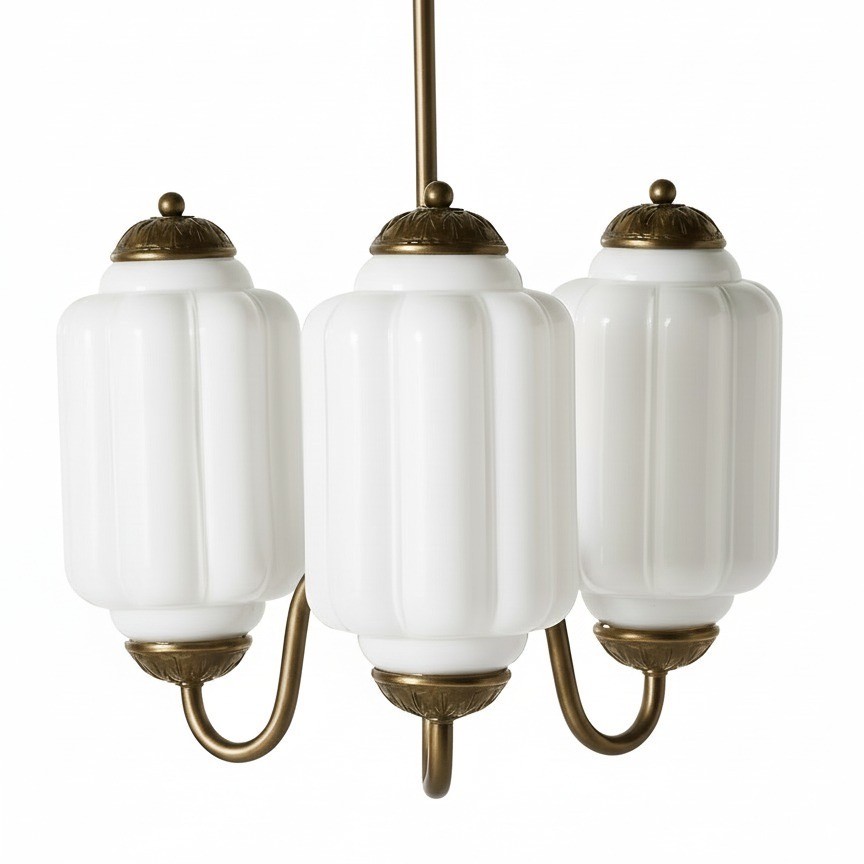 3 Lights Eloise Glass Chandelier for Living Room K947