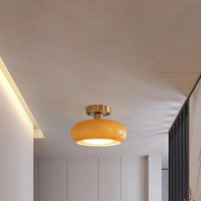 Bauhaus Style Vintage Glass Ceiling Light K72