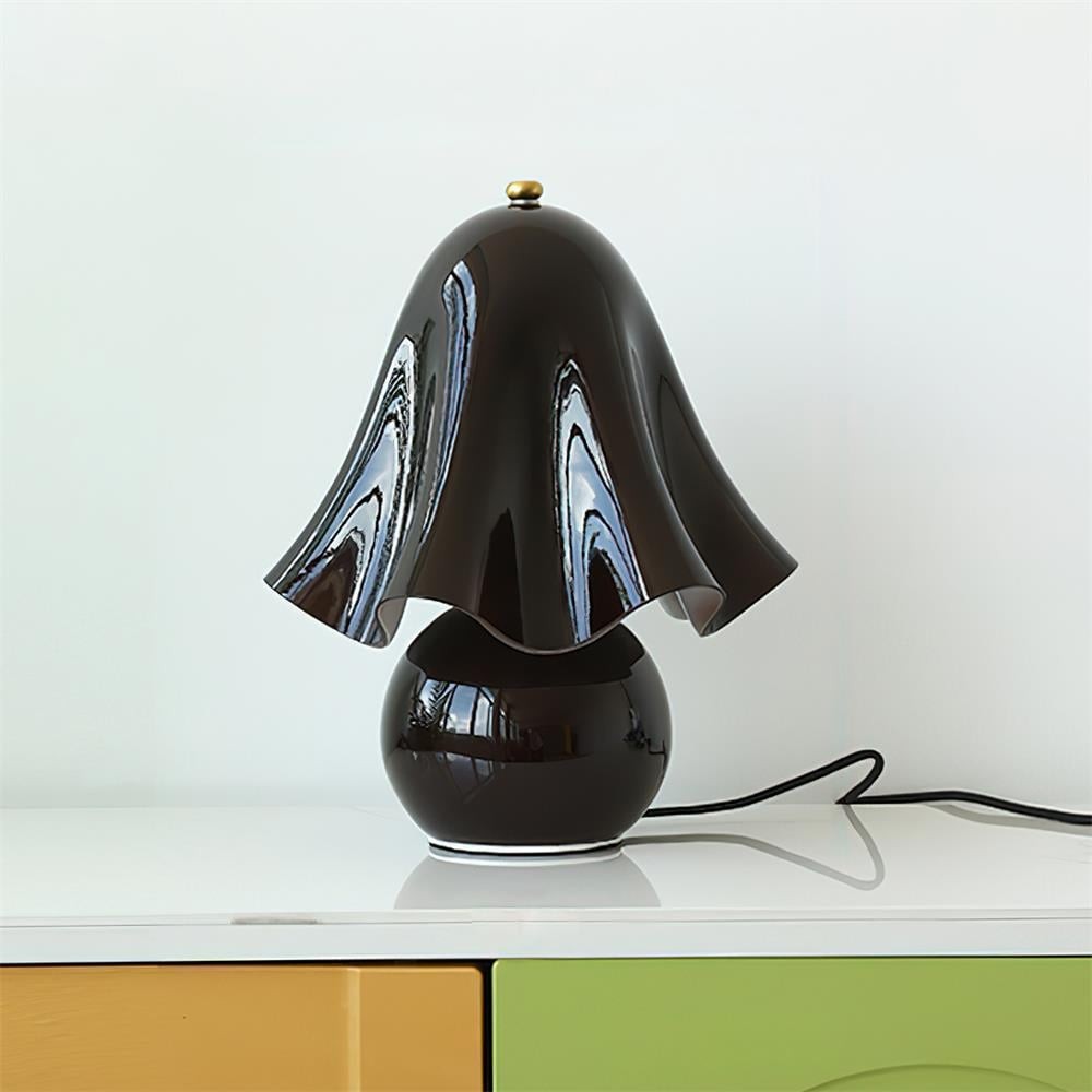 Bellina Bell Flower Table Lamp – Sculptural Glass Vera Style For Side Table Lamp K1135