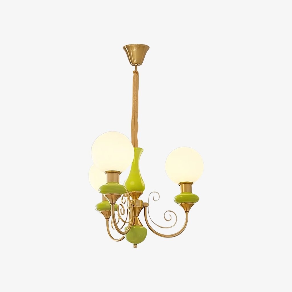 Radiara Sculptural Luxurious Glass Chandelier - Elegant Metal Lighting for Living Room K2110