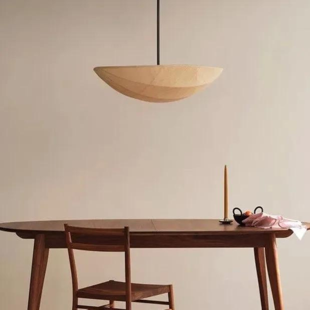 The Wabi-Sabi Canvas Linen Pendant Lamp D783