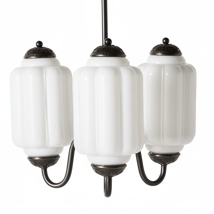 3 Lights Eloise Glass Chandelier for Living Room K947