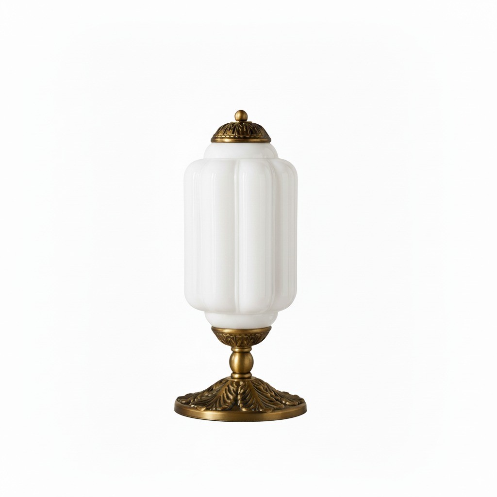 Classic Eloise Glass Table Lamp – Vintage Bedside and Ambient Lighting K885