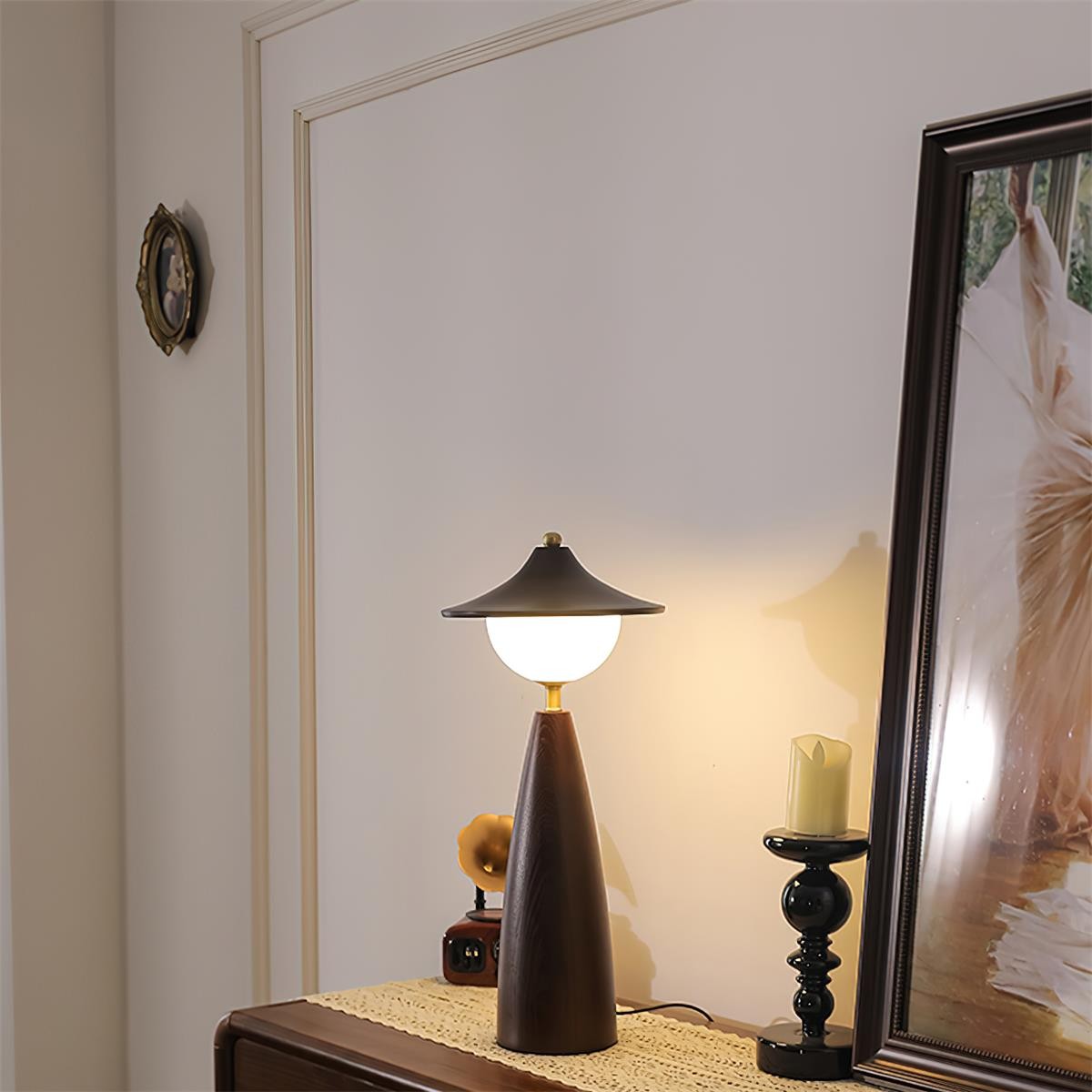 French Retro LED Bedside Table Lamp for Bedroom K719